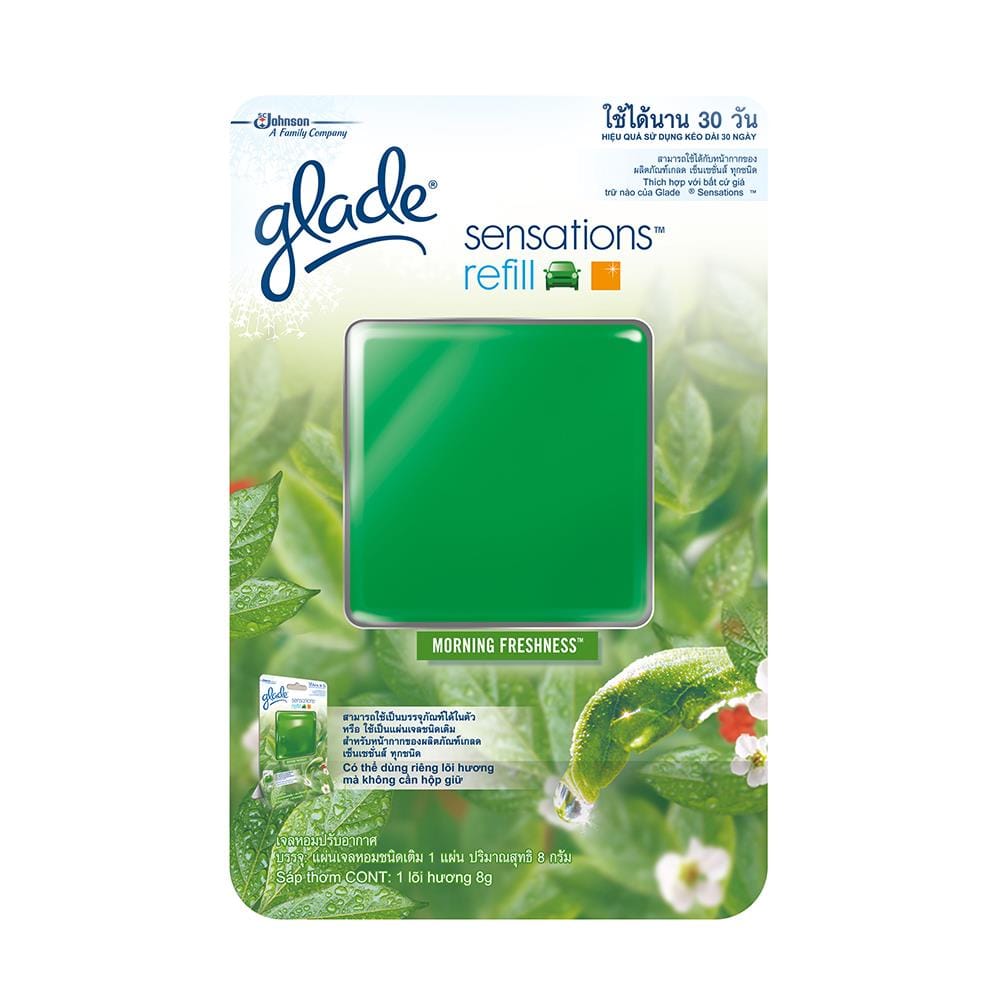 รีฟิลเจลปรับอากาศทั่วไป GLADE 8g MORNING FRESH