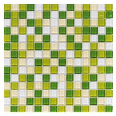 โมเสคแก้ว 30x30x0.40 ซม. TARA คละลายกรีนเลมอน