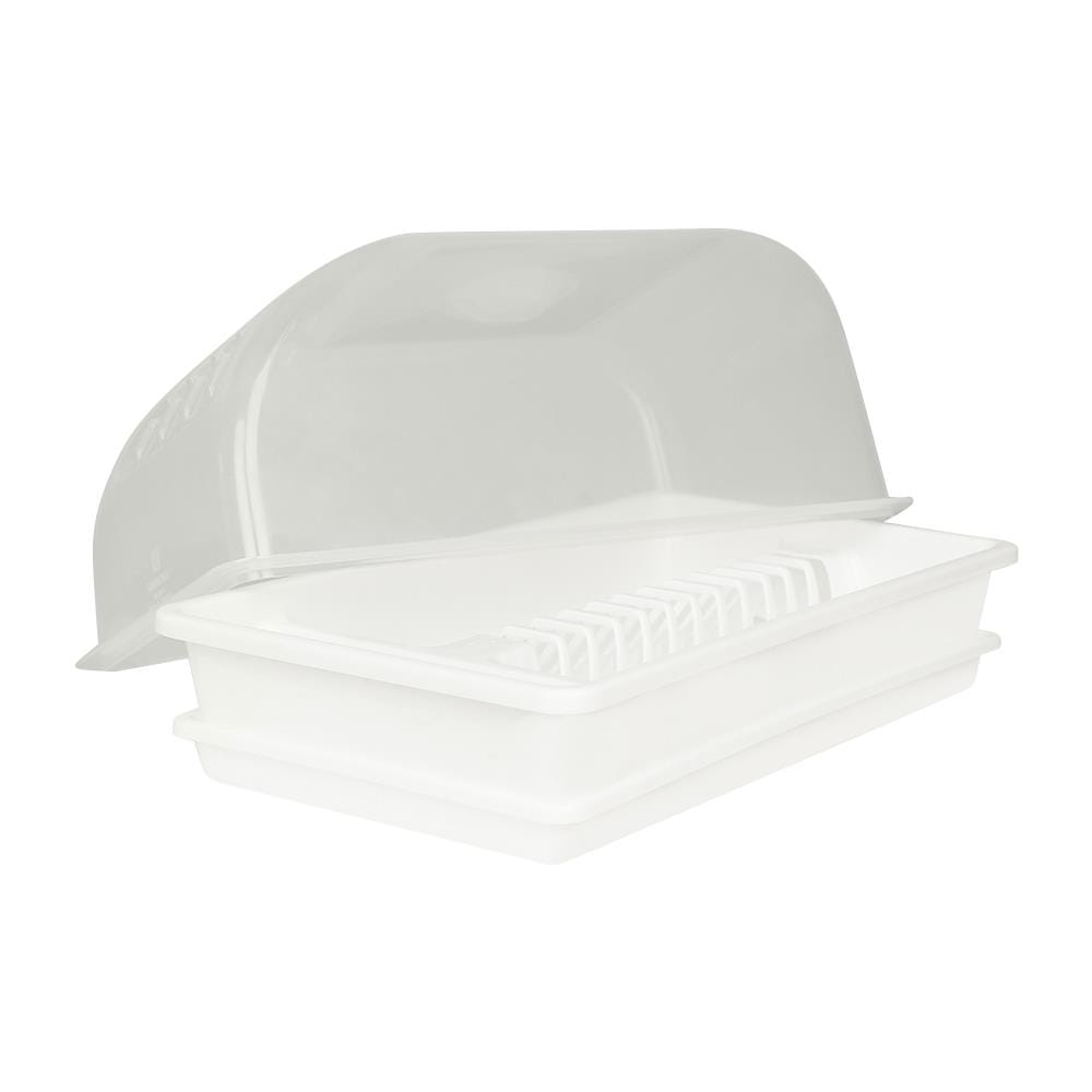 ชั้นคว่ำจานพลาสติกมีฝาครอบ G-WARE 267A