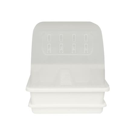 ชั้นคว่ำจานพลาสติกมีฝาครอบ G-WARE 267A_1