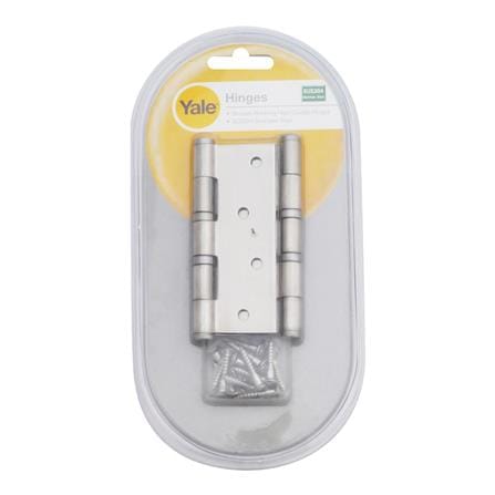 บานพับ 4X3 นิ้ว X 2.5 มม. YALE SL4325BB สีสเตนเลส (แพ็ก 2 ชิ้น)