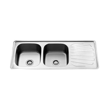 ซิงค์ฝัง 2หลุม 1ที่พักขวา TEKA T50 สเตนเลส_0