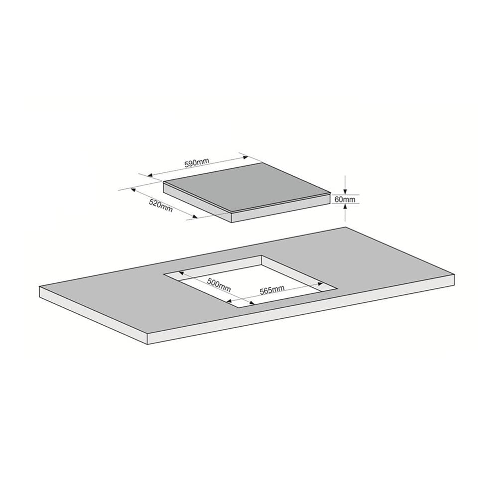 BUILT-IN INDUCTION HOB TECNOGAS TNPID4060DG 60CM