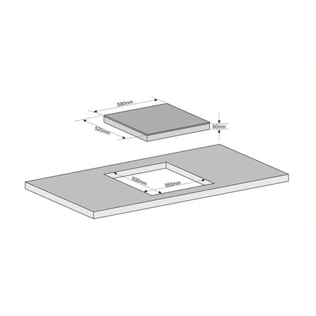 BUILT-IN INDUCTION HOB TECNOGAS TNPID4060DG 60CM_1