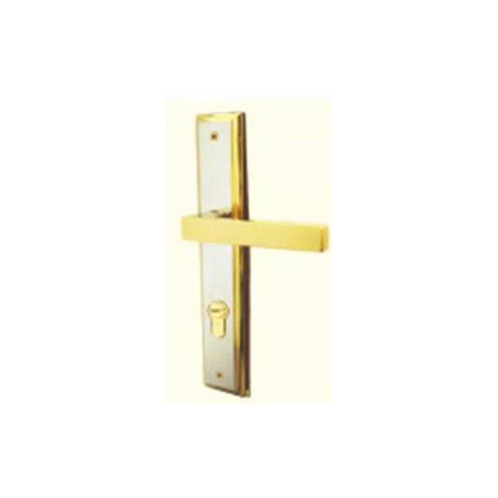 ชุดมือจับก้านโยกหลอก (DUMMY MORTISE)  MUL-T-LOCK 2001 สีทองเงา