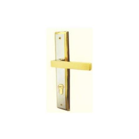 ชุดมือจับก้านโยกหลอก (DUMMY MORTISE)  MUL-T-LOCK 2001 สีทองเงา