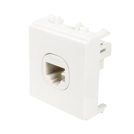 เต้ารับโทรศัพท์ SCHNEIDER 6P/6C F50RJ4M สีขาว_1