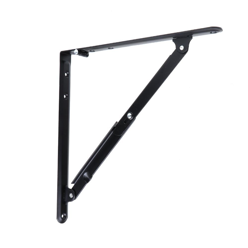 แขนรับชั้นเหล็กพับได้ HAFELE 3.2X30X30 ซม. สีดำ
