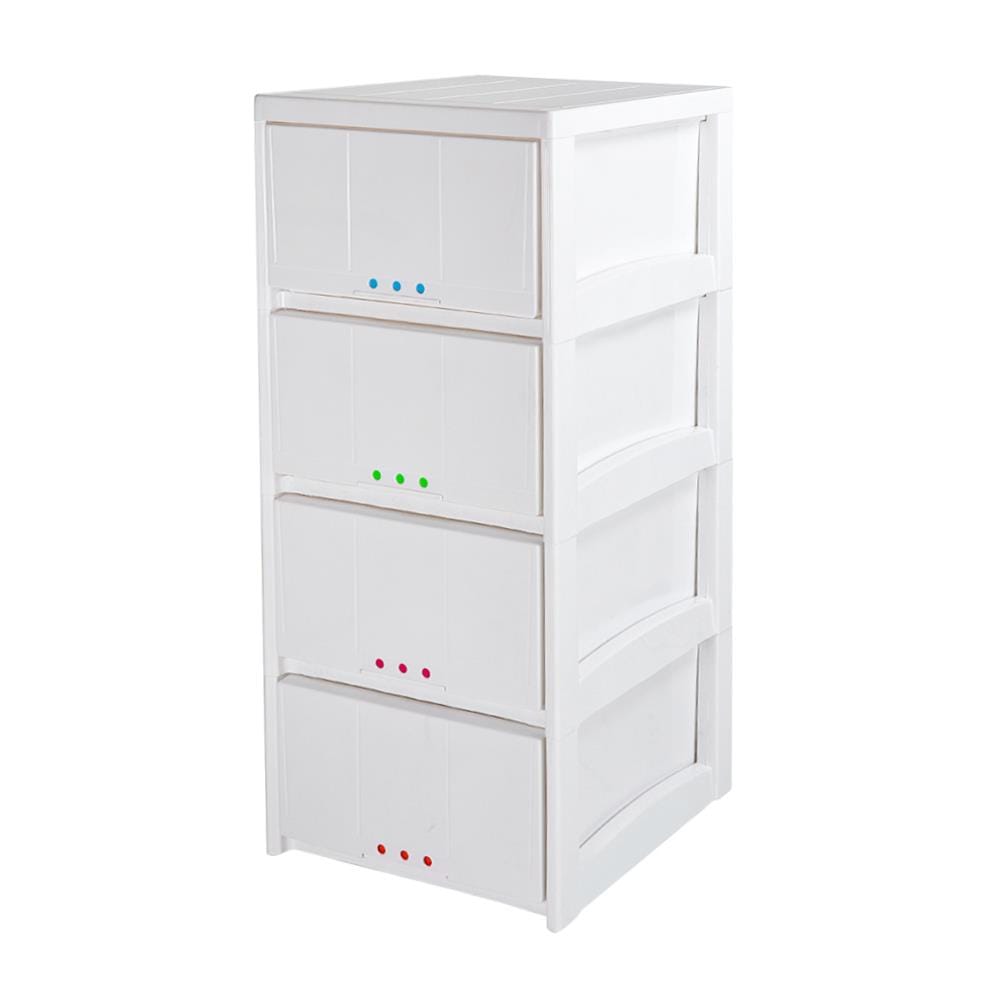 ตู้ลิ้นชัก 4 ชั้น STACKO 3DOT 40x45x91 ซม. สีขาว