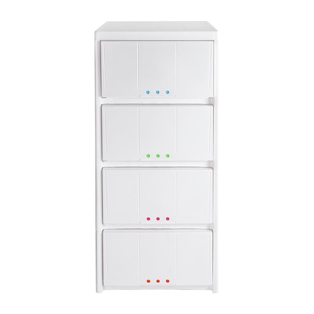 ตู้ลิ้นชัก 4 ชั้น STACKO 3DOT 40x45x91 ซม. สีขาว