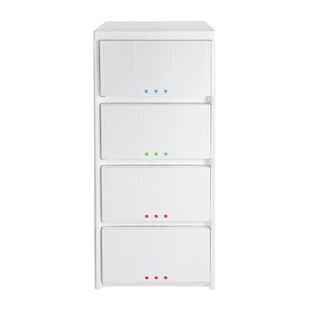 ตู้ลิ้นชัก 4 ชั้น STACKO 3DOT 40x45x91 ซม. สีขาว_1