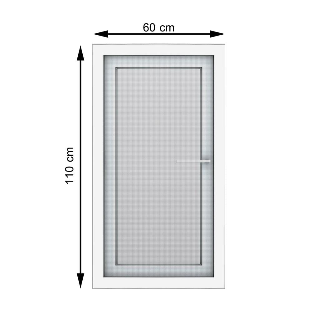 หน้าต่าง UPVC บานเปิด มุ้ง HOFFEN 60x110 ซม. สีขาว