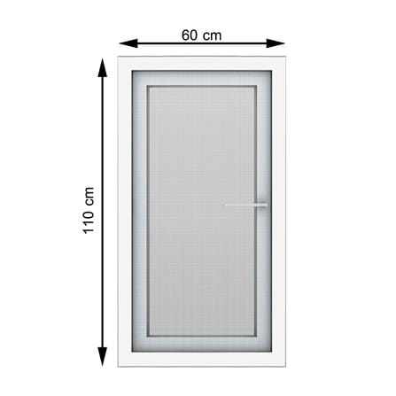 หน้าต่าง UPVC บานเปิด มุ้ง HOFFEN 60x110 ซม. สีขาว_0