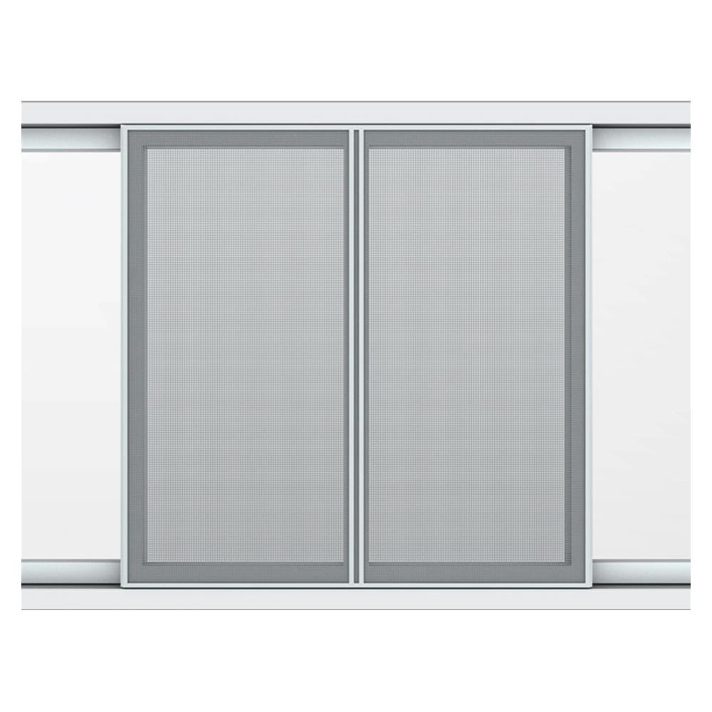 หน้าต่าง UPVC F-S-S-F มุ้ง HOFFEN 240x110 ซม. สีขาว