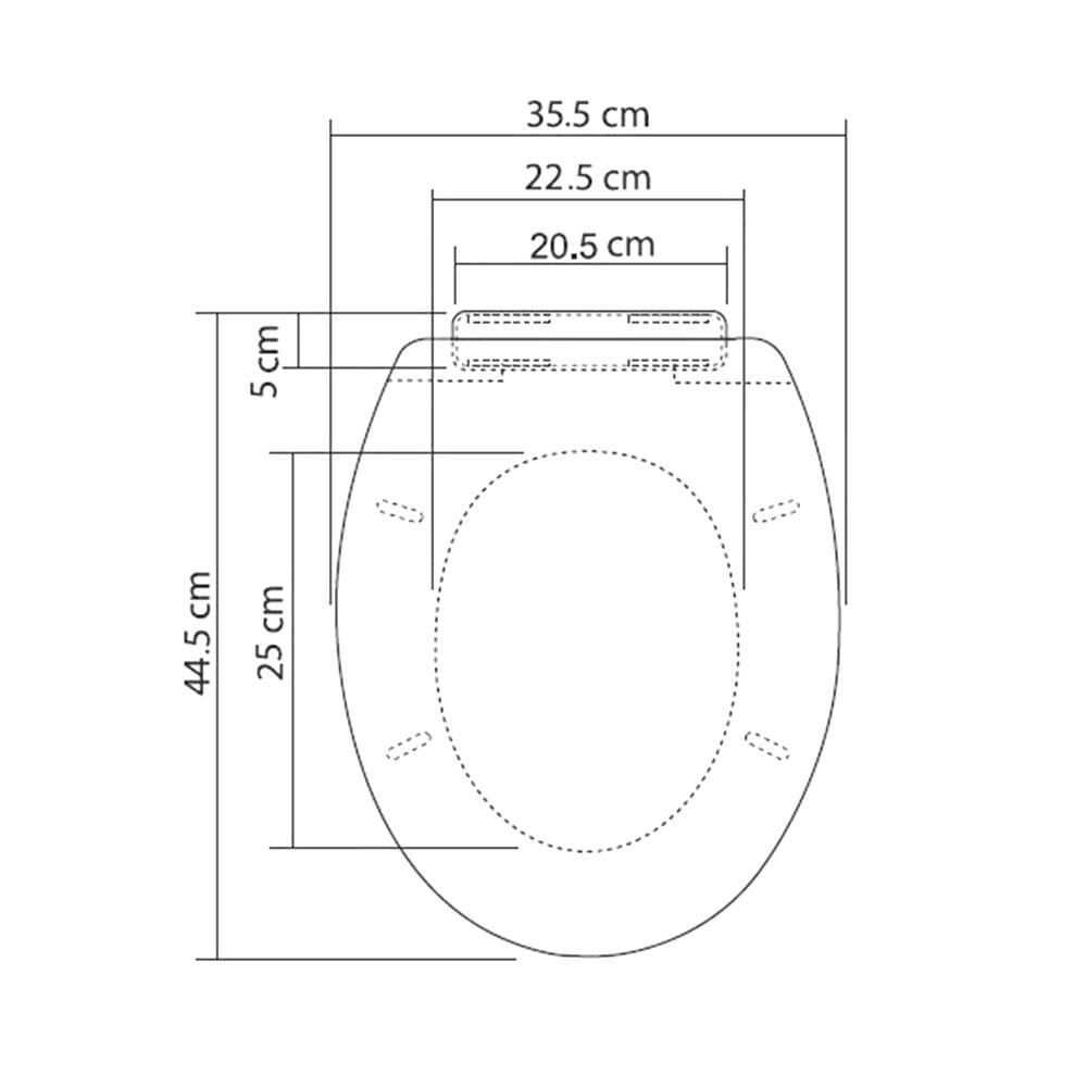 TOILET SEAT MOYA TL-06 WHITE