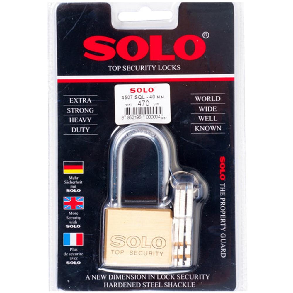 กุญแจลูกปืน SOLO 4507SQ-40L 40 มม.