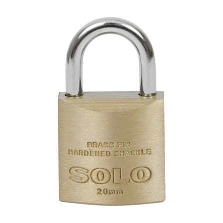 กุญแจสปริง SOLO 84-20 20 มม. สีทองเหลืองขัดเงา_1