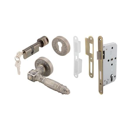 มือจับก้านโยก MORTISE HAFELE 499.62.410 สีทองเหลืองรมดำ_0