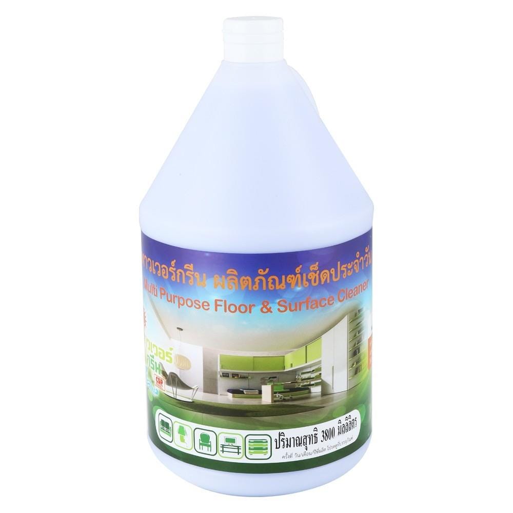 น้ำยาทำความสะอาดพื้น POWER GREEN 3,800ml LAVENDER