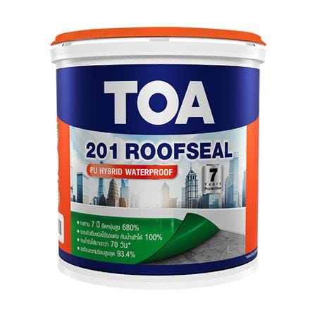 อะคริลิกกันซึม TOA 201 ROOFSEAL PU HYBRID 1 กก. สีเทา_0