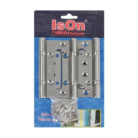 บานพับ 4x3 นิ้ว x 2.2 มม. ISON SM4325 ไม่เซาะร่อง สีสเตนเลส (แพ็ก 3 ชิ้น)_1