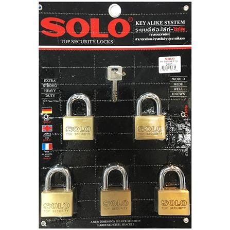 กุญแจคีย์อะไลท์ SOLO 4507SQ45 45 มม. 5 ตัว/ชุด_0