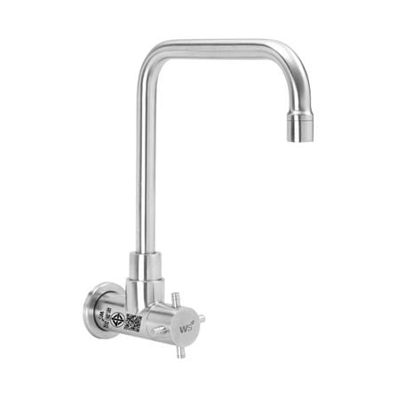 ก๊อกซิงค์เดี่ยวติดผนัง WS WS-0132L สเตนเลส_0