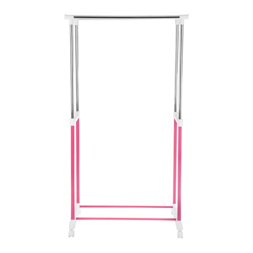CLOTH RACK 2BAR 81x43x90cm PINK PLIM