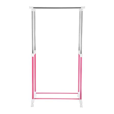 CLOTH RACK 2BAR 81x43x90cm PINK PLIM_2
