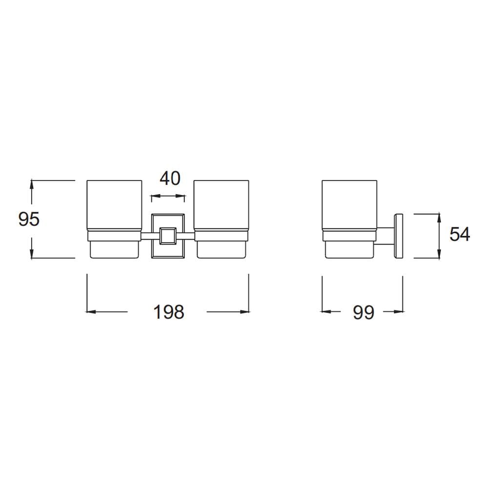ที่ใส่แปรงพร้อมแก้ว AMERICAN STANDARD K-2501-45-N สีโครม