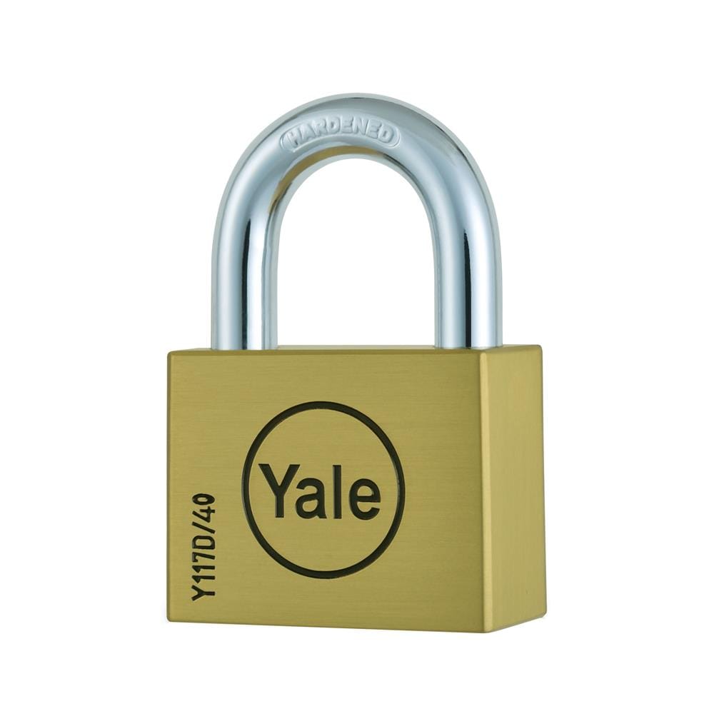 กุญแจลูกปืน YALE BD40 40 มม. สีทอง