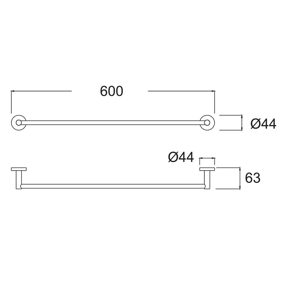 ราวแขวนผ้า AMERICAN STANDARD K-2801-46-N สีโครม