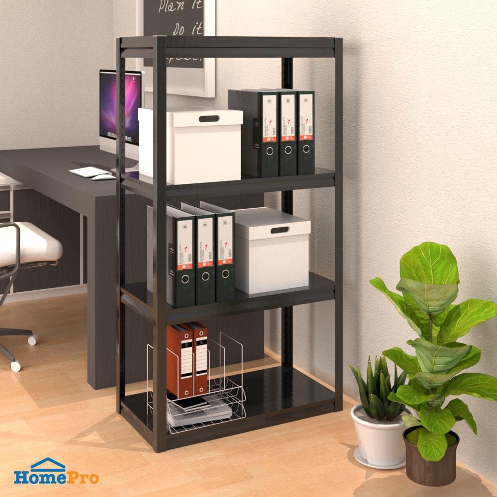 4-TIER SHELVING UNIT FURDINI ZIR BLACK