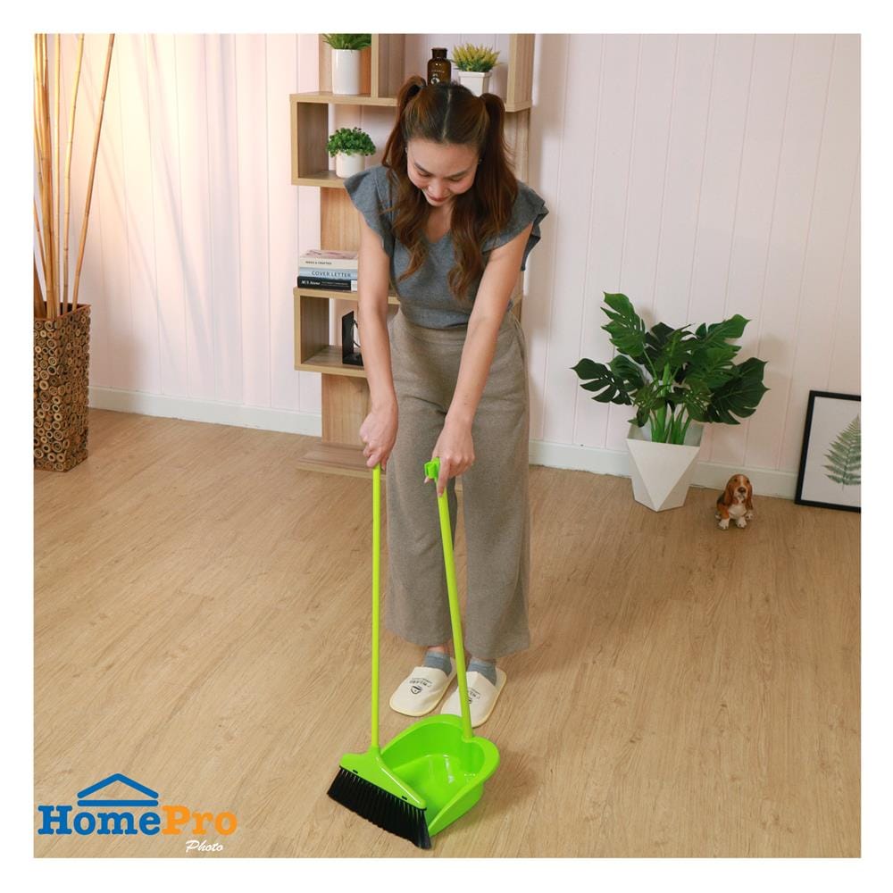 BROOM SET ACCO YJ-1849 10" GREEN