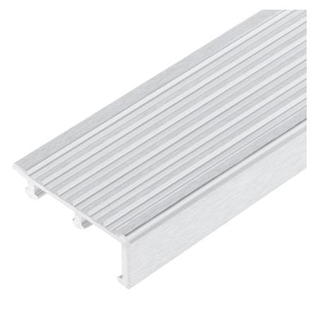 จมูกบันไดอะลูมิเนียม DP NAC 50 1.2ม. สีเงินปัดลาย_0