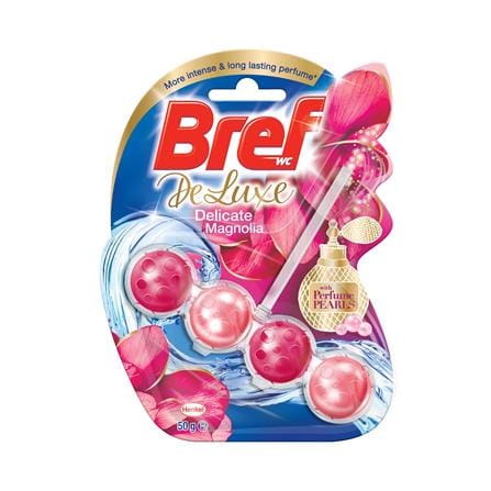 ก้อนดับกลิ่นสุขภัณฑ์ 4IN1 BREF DELUXE DELICATE MAGNOLIA 50 ก._0