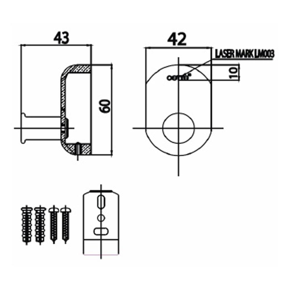 TOWEL HOOK COTTO CT0126(HM) CHROME