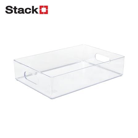 กล่องแบ่งช่อง 1 ช่อง STACKO TLV602 16.3x24.6x5.6 ซม. สีใส_0