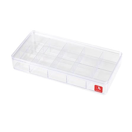 กล่องแบ่งช่อง 15 ช่อง BOXBOX BB010415 13.5x28.2x4.8 ซม. สีใส_0