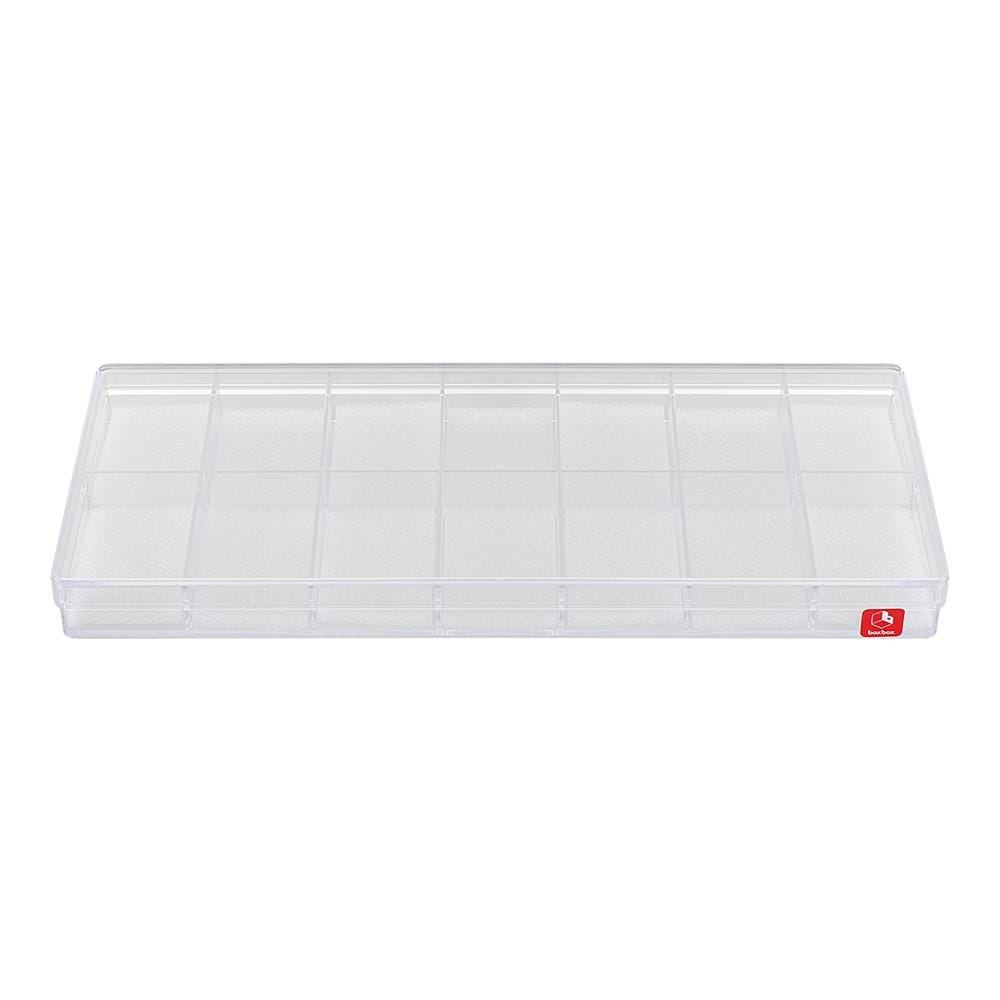 กล่องแบ่งช่อง 14 ช่อง พร้อมฟองน้ำ BOXBOX 224-14SPL สีใส