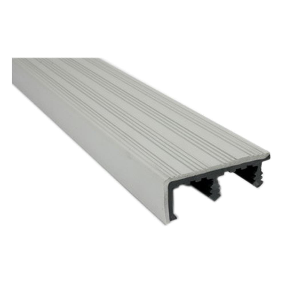 จมูกบันได PVC จระเข้ SNM15-74 1.5 ม. สีเทาแกรนิต