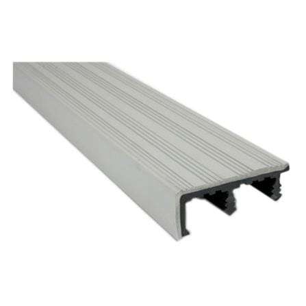จมูกบันได PVC จระเข้ SNM15-74 1.5 ม. สีเทาแกรนิต