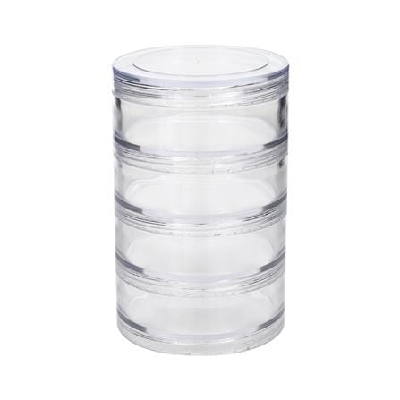 กล่องแบ่งช่อง 1 ช่อง STACKO TLC-704 7x7x11 ซม. สีใส