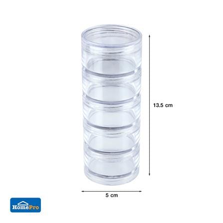 กล่องแบ่งช่อง 1 ช่อง STACKO TLC-505 5x5x13.5 ซม. สีใส_5