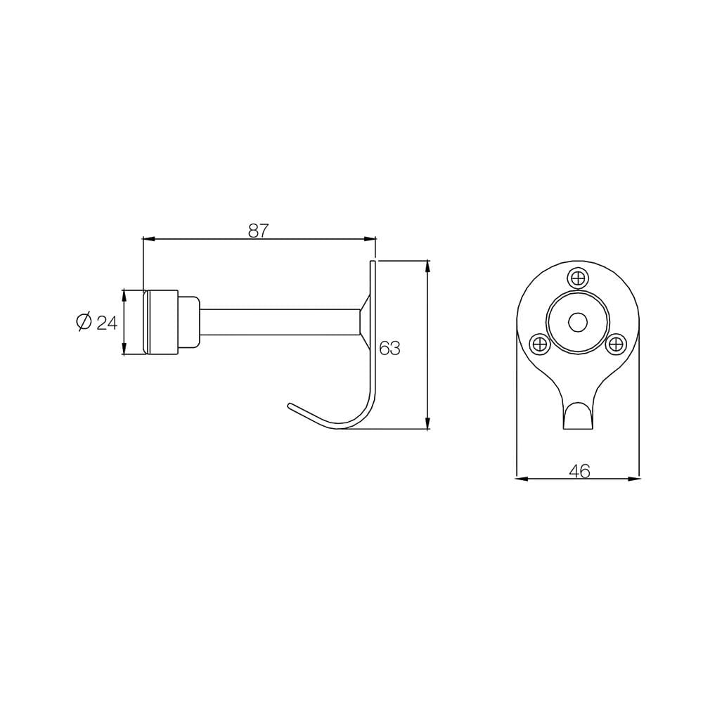 ขอแขวนผ้าพร้อมกันชนประตู WS DB-3018