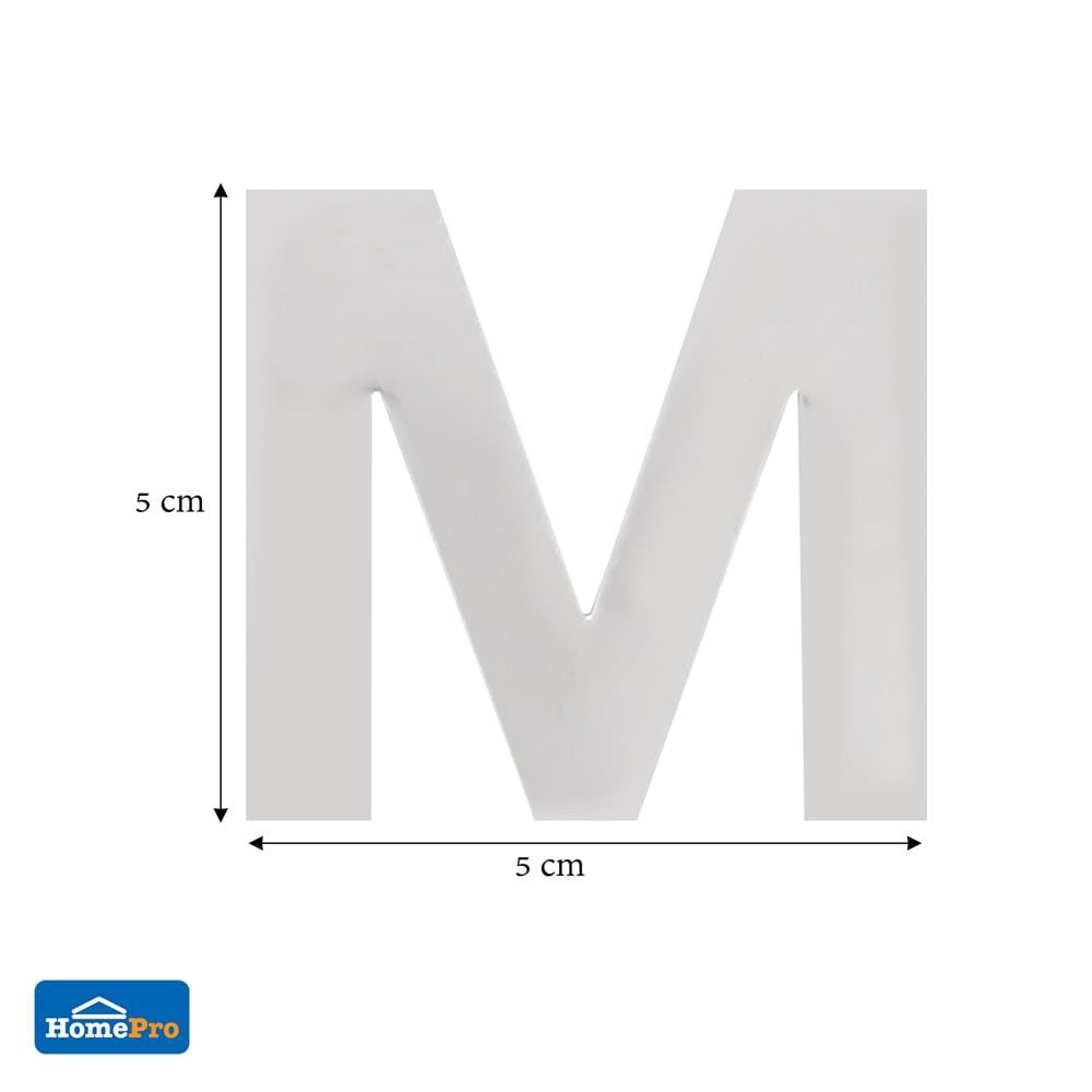 ตัวอักษร #M STAINLESS POLISHED FITT SS-M 50 2 นิ้ว