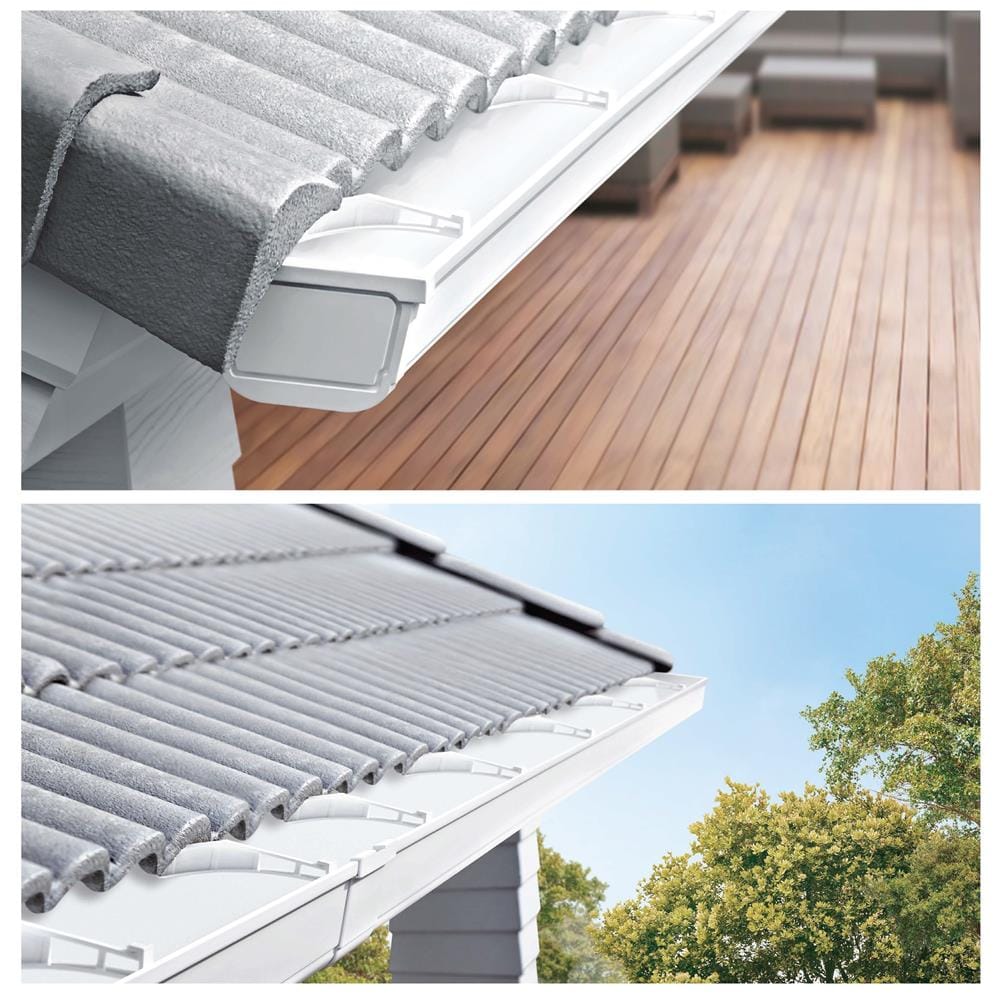 VINYL RAIN GUTTER SCG DELUXE 3M WHITE
