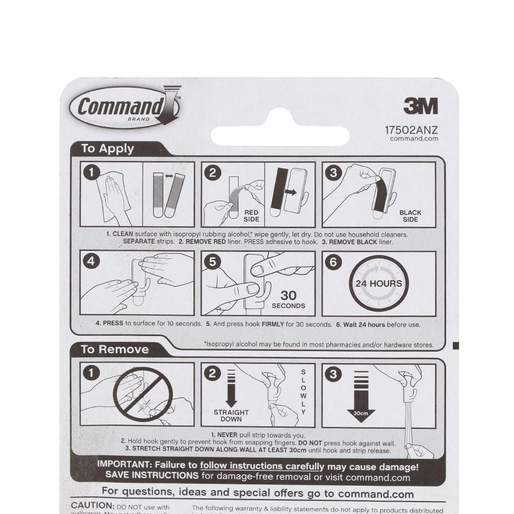 ขอแขวนเทปกาว 3M COMMAND XA004197290(1x3)