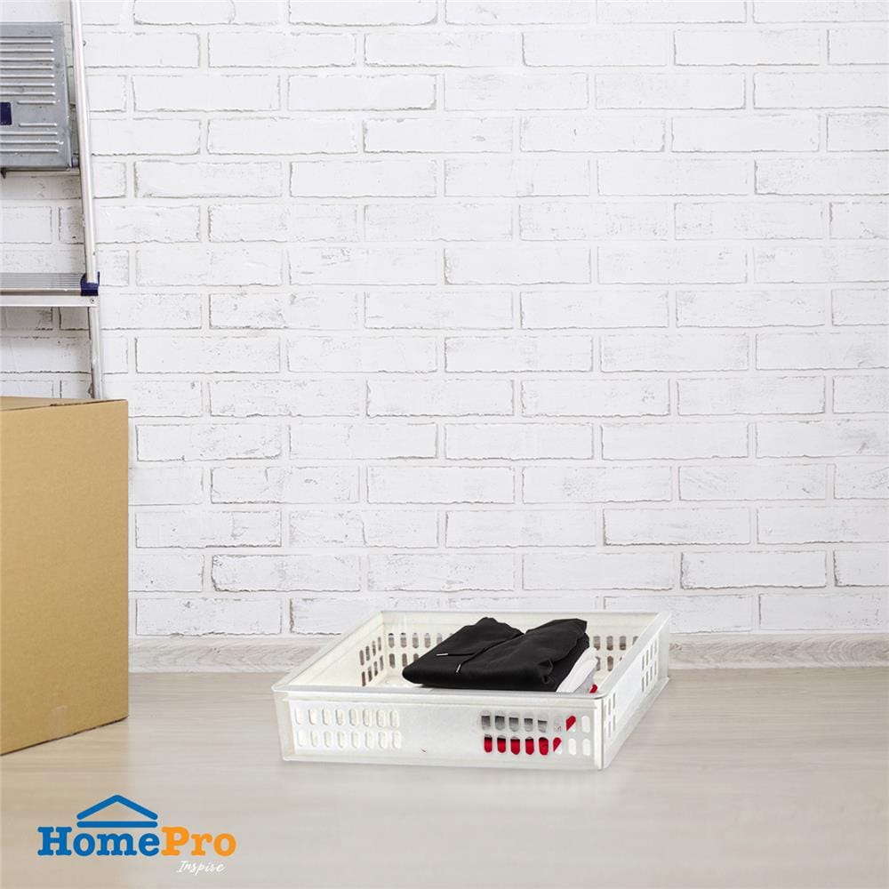 กล่องซ้อนได้ STACKO UT 21 24.2x16.3x6.8 ซม. สีขาว