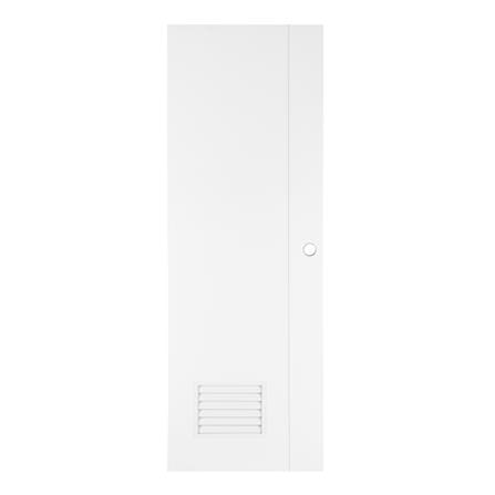 PVC BATHROOM DOOR AZLE GROOVE BOTTOM LOUVER 70X200CM WHITE_0